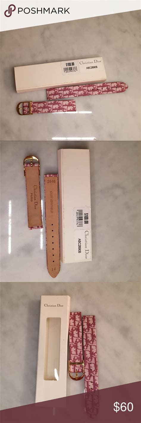 christian dior watch straps|dior shoulder strap price.